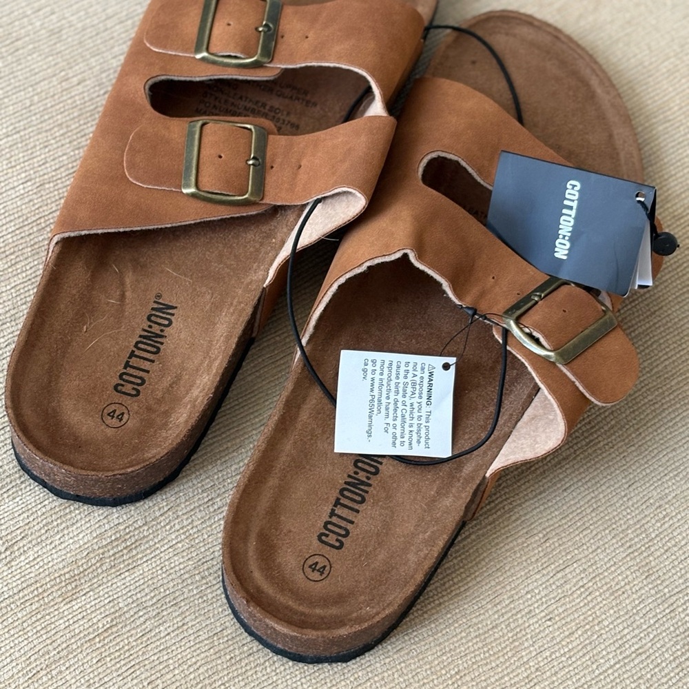 Cotton On Brown Sandals with Buckles
